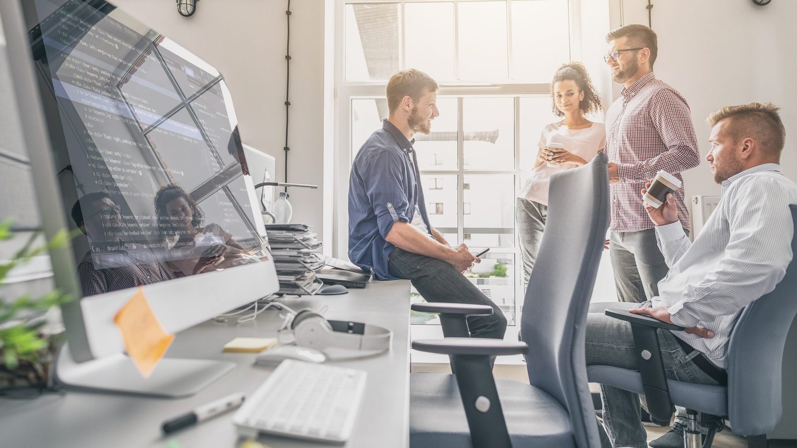 Website design. Developing programming and coding technologies.